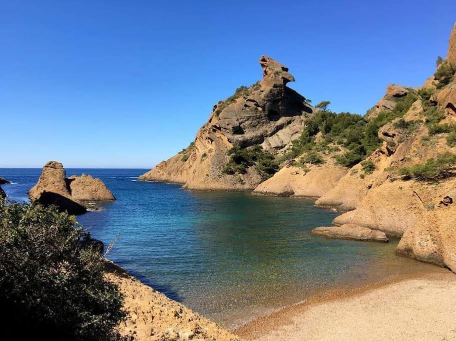 Studio 28m2 climatisé,WIFI, proche des calanques,plages La Ciotat Exterior foto